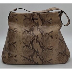 Kate Spade Cheltenham Addison Hobo  Snake-embossed Leather  COA Included #0330